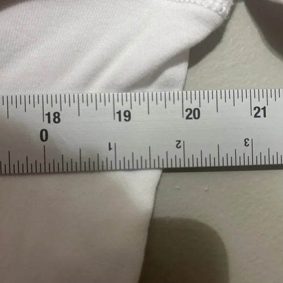 Ralph Lauren Women's Top XL White Navy Nautical Button Shoulder 3/4 Sleeve Tee - Picture 6 of 9